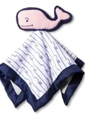 Vineyard Vines Pink & Navy Whale Lovey NWT